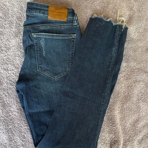 Lucky Brand Women's Dark Blue Ankle Jeans